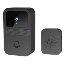 1-Set Trådlös Videodörrklocka för Hemmabruk, 2-Vägs Ljud, HD-Videodörrklocka, Kamera, Molnlagring, Nattseende, Kompatibel med 2.4G WiFi.