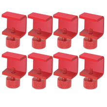 8pcs 3D Printer Parts Platform Heated Adjustable Bed Clip for 3 CR10 Hotbed Printing Platform Glass Plate Red