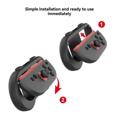 Ergonomic Ancillary Game Grip for  2 Wrist Relief Easy Install & Carry Strap Full Button Access,Gaming Access,A 2