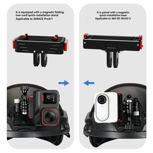 Helmet Fix Mount Base 360 Adjustable Quick Release Base Adapter for  13/12/ ACTION 5/4/ 1