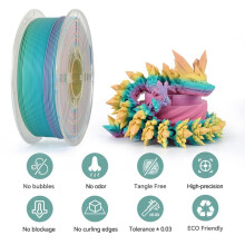 Matte PLA Rainbow Filament 1.75mm 1kg New Multicolor Gradient 3D Printer Filament Low Gloss PLA Color Change
