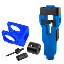 Door Mortise Tool,Door Installation Kit for 1-3/4in or 1-3/8in Thick Wooden Door with Door Lock Hole Saw C