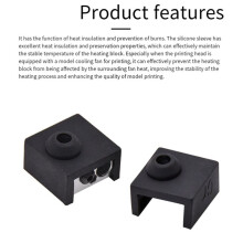 20pcs 3D Printer Silicone Socks Heater Block Covers for CR-10 MK8 Heat Protective Cases