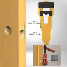 Door Mortise Tool,Door Installation Kit for 1-3/4in or 1-3/8in Thick Wooden Door with Door Lock Hole Saw B