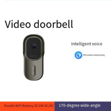 1080P Slimme Wifi-Deurbel met Breedbeeld Tuya  Life APP IP65 Waterdichte Audio-Video-Intercomdeurbel 2MP