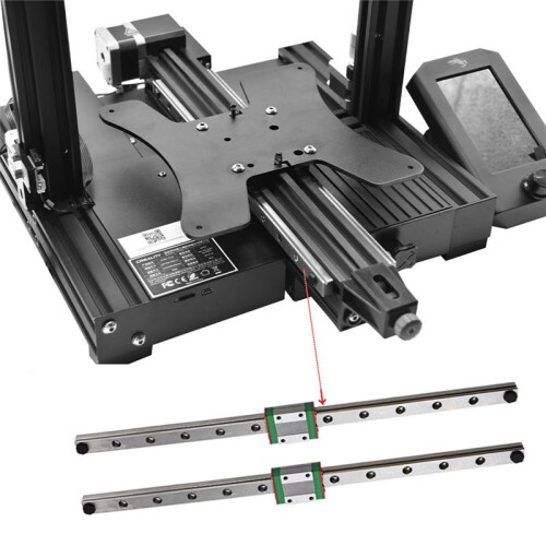 For Creativity Ender3 Pro Y-Axis Dual Rail Upgrade Kit DIY Hot End Wire Slide for 3D Printer Accessories 1