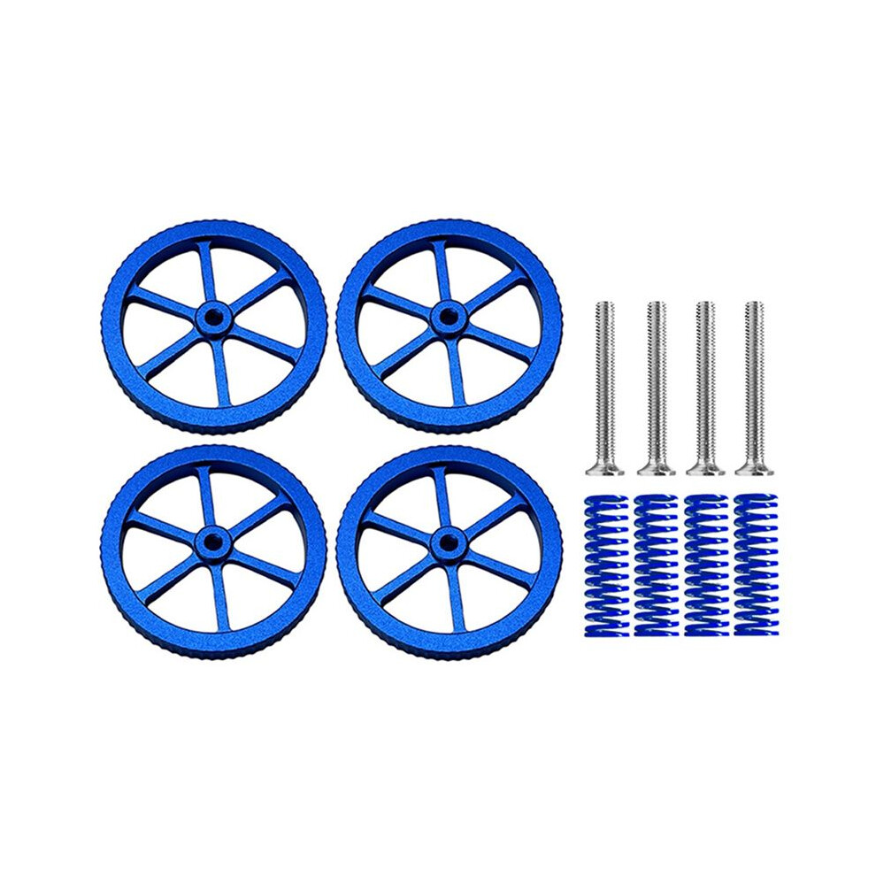 4Pcs M4 Screws Leveling Nuts Heat Bed Leveling Spring Knob Parts 3D Printers Print Platform Calibration Accessories 6031050448690