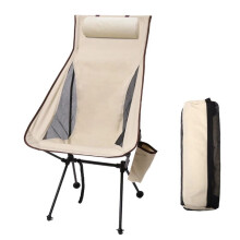 Portable Folding Recliner Outdoor Moon Chair with Pillow Outdoor Fishing Chair Moon Chair Recliner Outdoor Folding Chair