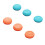 For Switch2  Joystick Cap+D-Pad Button Cap Set for   2 D-PAD Color Button Cap, & Orange Red 5