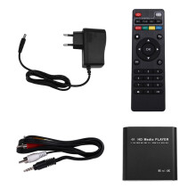 Multimedia Player Full HD 4K USB External Media Player TV Box with Media HDD Player EU Plug