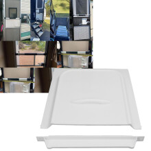 RV Trailer 12 inch White Screen Door Slider Panel PP for Motor Home