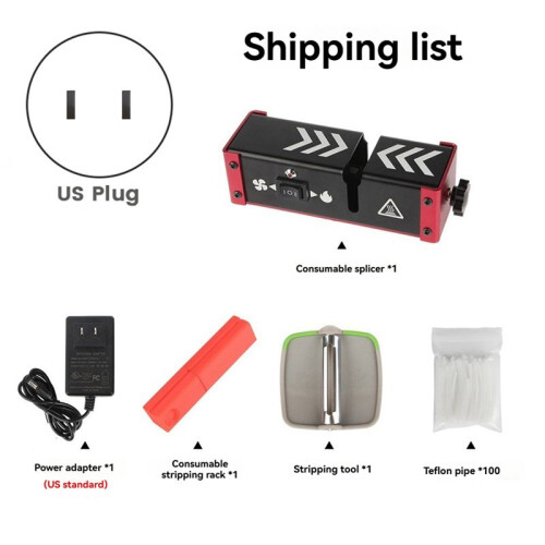 3D Printer Filament Splicer  1.75MM Filament Efficient Welding Joiner Clamp Tool for PLA/ABS/PETG/PA/PC US Plug 1