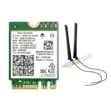 AX210NGW WiFi 6E Card+Antenna 2.4G/5G/6Ghz Tri-Band 5.3 WiFi Adapter 5374Mbps Laptop Wireless Network Card