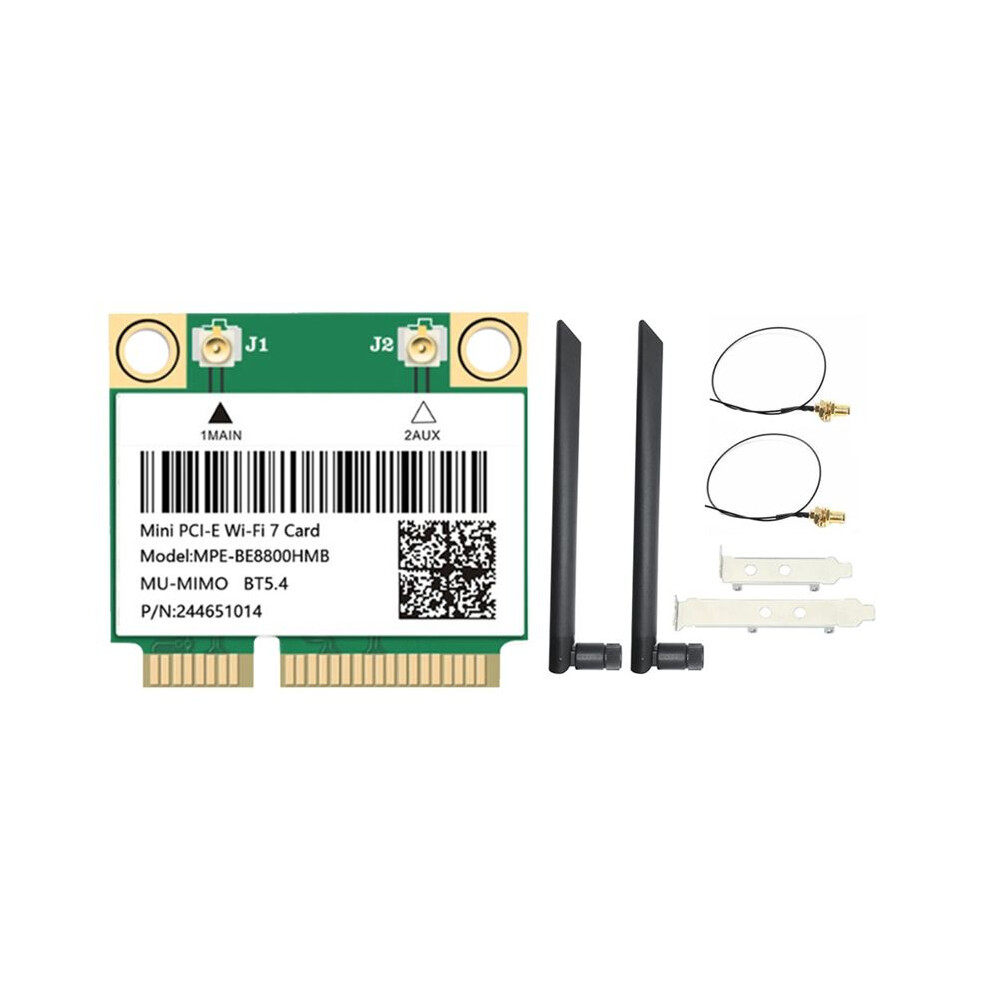 Be200 8774Mbps Wifi7 Card Kit -Pcie Tri Band 2.4G/5G/6Ghz Wireless Network Adapter Bt5.4 Wifi7 Module For Win10/11 6033613526067