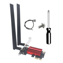 QCNCM865 WiFi 7 PCI-E Adapter Card Tri Band 2.4G/5G/6GHz 9256Mbps BT5.4 Desktop Wireless Network Adapter for Win10/11