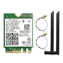 AX210NGW WiFi Card+8DBi Antenna 2.4G/5G/6Ghz Tri-Band 5.3 WiFi Adapter 5374Mbps Laptop Wireless Network Card