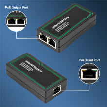 2 Port POE Extender 100Mbps IEEE802.3af/At Standard for NVR IP Camera AP IP VOICE POE Extend 100 Meters for POE Range