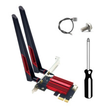 MT7925 WiFi 7 PCI-E Adapter Card Tri Band 2.4G/5G/6GHz 5374Mbps BT5.3 Desktop Wireless Network Adapter for Win10/11