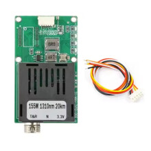 Glasfaserkonverter SingleMode Single Fiber FC/UPC Tx 1310nm 1-Kanal Video+UART und TTL und SBUS zu Optischem Controller 0-20km