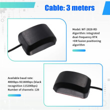 Car GPS Receiver 0.25-10Hz USB Dual RTK +RD Fusion Positioning GPS,BDS,GALILEO,GLONASS Antenna Module WT-2828-RD-USB