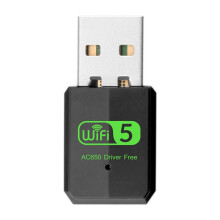 Adattatore WiFi 5 AX600 USB2.0 Adattatore Dual Band 2.4G/5.8Ghz Ricevitore di Rete Wireless per PC Laptop 10/11 Driver Gratuito