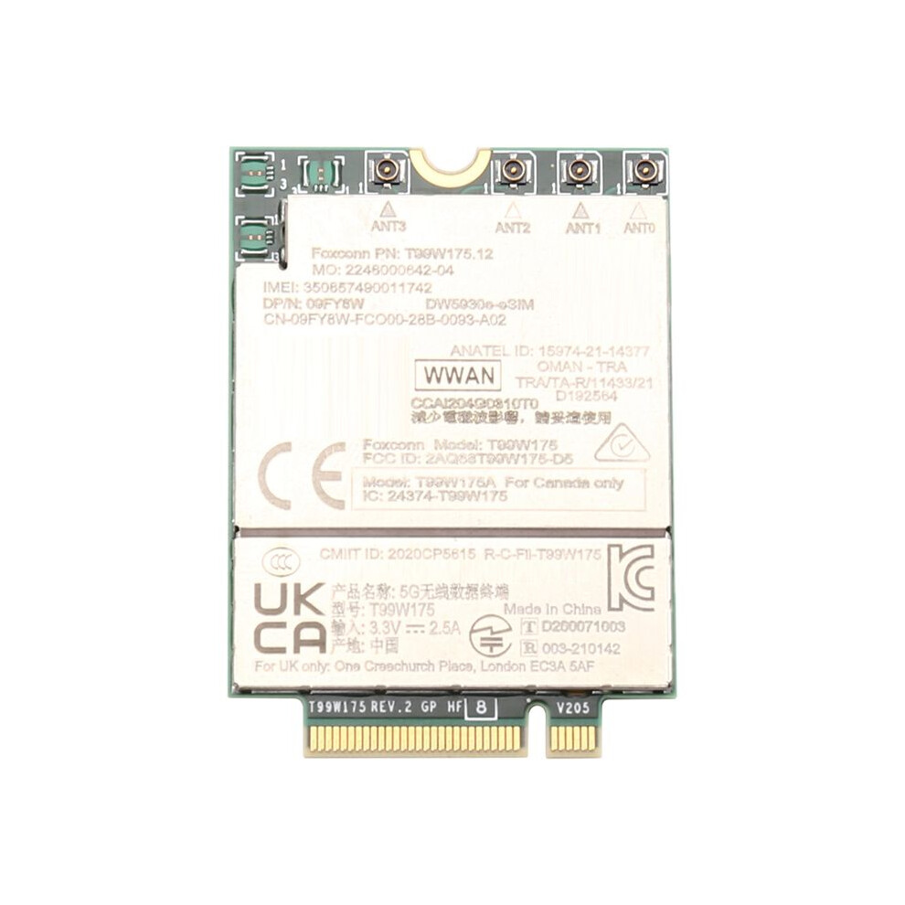 T99w175.12 Dw5930e X55 5G Module 1R4fv Dp/N For Laptop Latitude 5430 7330 7430 7760 9420 9520 6134130637745