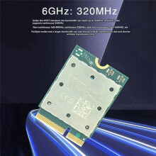 Tarjeta de Red Inalámbrica WiFi7 QCNCM865 de Triple Banda, 2,4 G/5 G/6 Ghz, 5800 M, 5.4 M.2, Adaptador de Red Inalámbrico para Windows