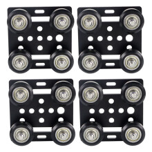 4X 3D Printer Accessories for  V Slot European Standard Aluminum Profile Pulley V-Slot Build Gantry Plate