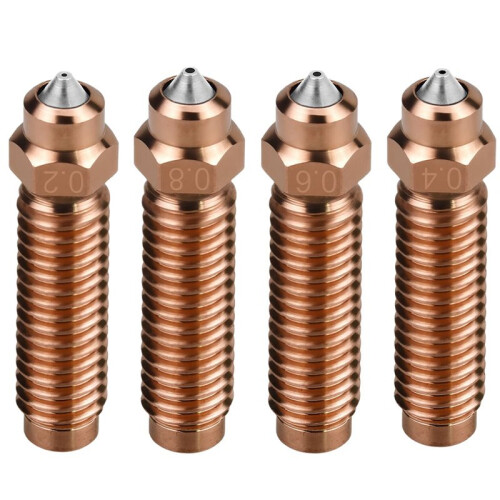 Hotend Nozzles for  Centauri Chromium Zirconium Copper Bimetallic Nozzle 0.2/0.4/0.6/0.8mm 3D Printer Part 1