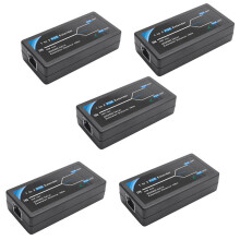 5X Extendeur POE 2 10 / 100Mbps avec Entrée / Sortie Standard IEEE 802.3Af pour Caméra IP Extension de 100 Mètres