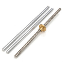 30 StüCke 200 mm Optische Achse FüHrungs Lager GehäUse Aluminium Schienen Welle Gewindes Pindel Stange Gleit Buchse Wellen Kupplung CNC Teile