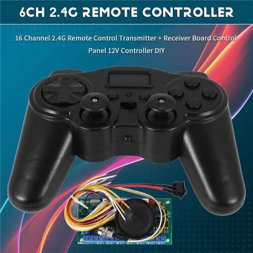 16 Channel 2.4G Remote Control Transmitter + Receiver Board Control Panel 12V Controller DIY for RC Car/Ship/Excavator 1