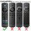 For Fire TV Stick 3Rd Generation Voice Remote Control Silicone Case Light Weight Non-Slip Shockproof with Strap-Black 4