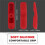 Soft Silicone Protective Remote Control Covers for   TV AN-MR21GC / MR21N / MR21GA(Red) 1