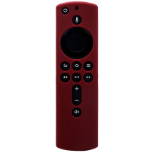 2-In-1 Silikon Schutz HüLle Anti-Rutsch Stoß DäMpfung für AirTag Fire TV Stick 4K Fern Bedienung, Rot