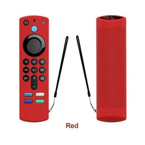 Silicone Remote Control Cover for Fire TV Stick 4K 3Rd Gen 3Rd Generation Anti-Slip Remote Protector Case(Red) 2