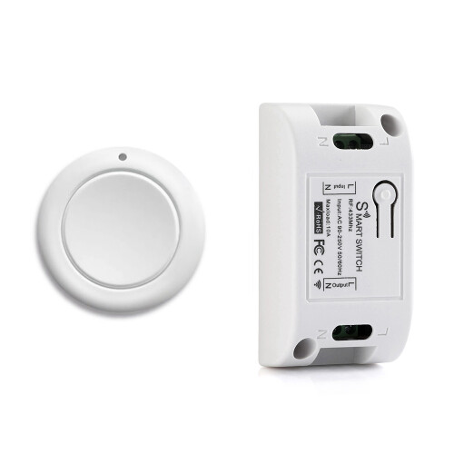 Home Wireless Light  RF 433 MHz Remote Control AC 110V 220V Receiver Push Button Bedroom Ceiling Lamp