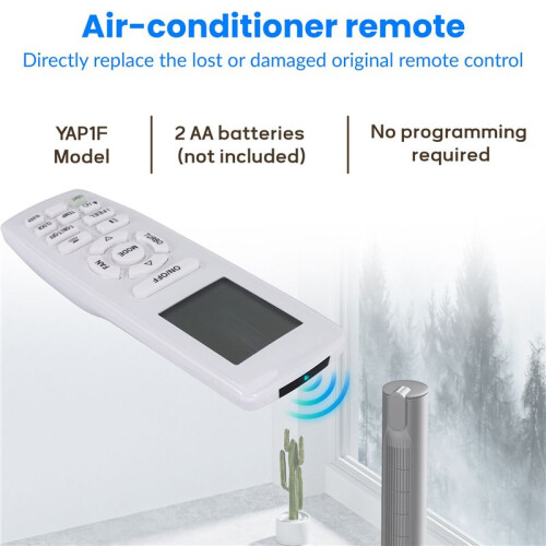 YAP1F Air Conditioner Remote Control for GREE YAP1F Home Heating and Cooling Function Replacement Remote Control 2