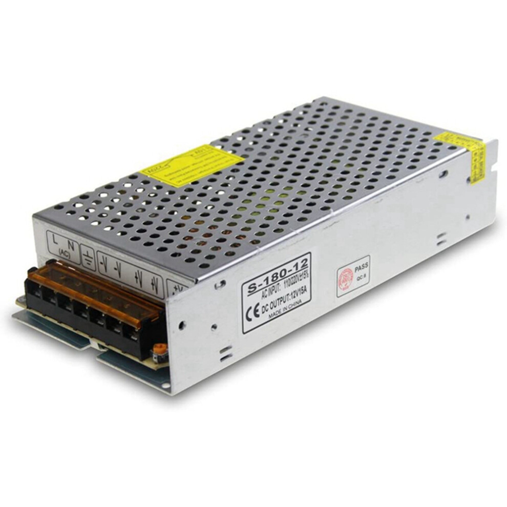 12V 15A 180W Power Supply Transformer Ac 110V / 220V To 12V 20Amp Switching Adapter Converter Led(15A) 6033906232255