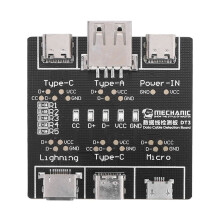 DT3 Data Cable Detection Board USB Cable Tester for IOS Android Type-C Short Circuit -Off Switching Test Board Tool