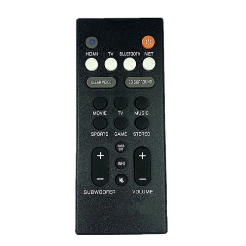 Remote Control ABS Speaker Replacement Remote Controller for  YAS-209 YAS-109 Speaker