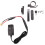 QC3.0 Motorcycle USB+Type-C Charger Waterproof Cell Quick Charger Autocycle USB Socket with Voltmeter Red 1