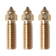 Extruder Brass Nozzle 0.4mm High Temperature Resistant Nozzle for SV07 3D Printer 3Pcs