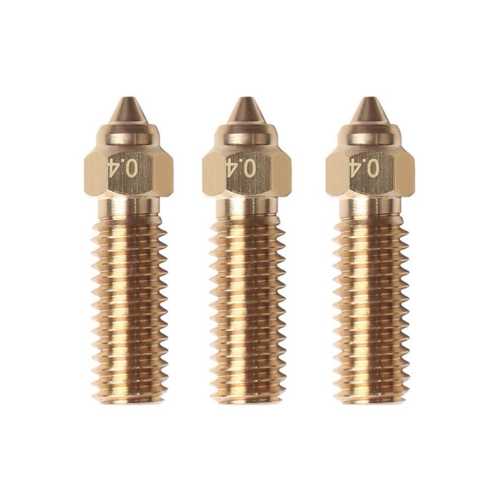 Extruder Brass Nozzle 0.4Mm High Temperature Resistant Nozzle For Sv07 3D Printer 3Pcs 4711722488309