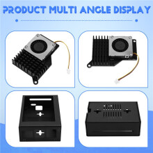 3.5 Inch Touch Screen for Raspberry Pi 5, with Metal Case and Active Cooler