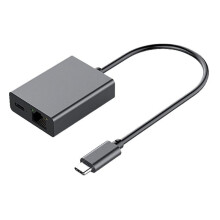 Adaptador Ethernet Tipo C Tarjeta de Red Gigabit Ethernet Tipo C A RJ45 con PD100W para TV Stick PC Laptop Smartphone