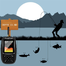 English Russian Menu Wireless Sonar Portable Fish Finder Sensor Echo Sounder Alarm River Lake Sea Bed Live