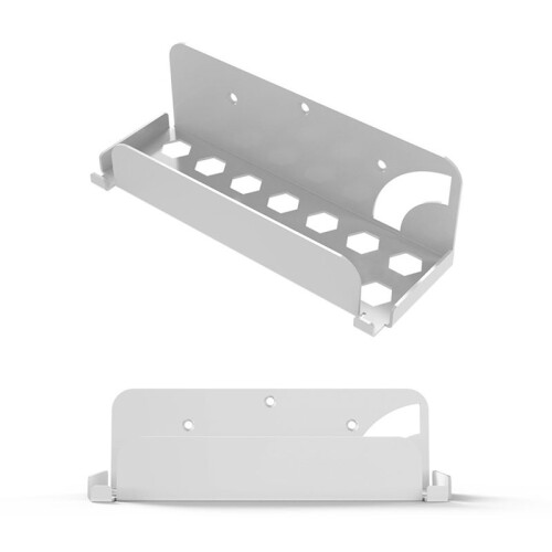 Wall Hanging Holder Bracket Universal Fit for / OLED Host TV Box Wall Mount Storage White 1
