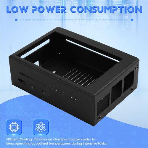 3.5 Inch Touch Screen for Raspberry Pi 5, with Metal Case and Active Cooler 2