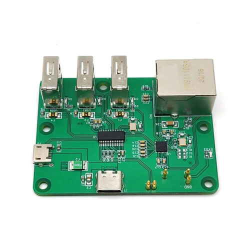 1PCS USB to Ethernet HUB Hub for Raspberry Pi Zero Network HUB Expansion Board